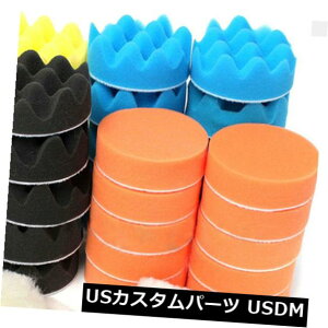 USbLp[c 7553 "ԗpƋ򃏃bNXpotpbh 75Pcs 5 Kinds 3" Buffing Polishing Sponge Pads for Car Furniture Washing Waxing