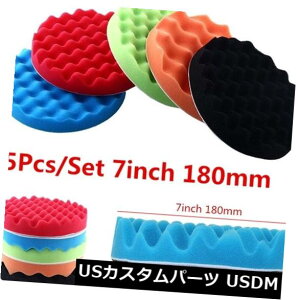 USbLp[c 5/Zbgjo[TJ[I[gX|Wotpbh18cm 5Pcs/Set Universal Car Auto Sponge Polishing Buffing Pad 18cm