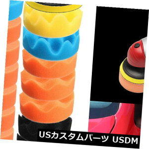 USメッキパーツ 車のSUVポリッシャー用に設定された19個3インチ80mmスポンジバフバフ研磨パッドキット 19Pcs 3 inch 80mm Sponge Buff Buffing Polishing Pad Kit Set For Car SUV Polisher