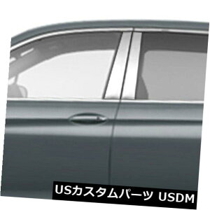 USbLp[c 2017-2019z_bWC̒|XgJo[iXeX8j Pillar Post Covers for 2017-2019 Honda Ridgeline (Stainless Steel 8pc)