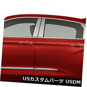 US���b�L�p�[�c 2014-2019 Chevy Impala�̒��|�X�g�J�o�[[�X�e�����X] 6p Pillar Post Covers for 2014-2019 Chevy Impala [Stainless Steel] 6p �y���s�A���i�z