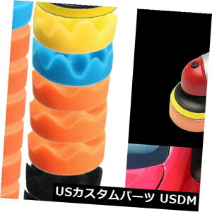 USbLp[c 80mm / 3 "X|WototpbhLbg18 *pbh+hA_v^[ 80mm/3" Sponge Buff Buffing Polishing Pad Kit 18* Polishing pad + Drill Adapter