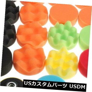 USbLp[c 1980mmotpbh+ 3C`M10pbh+hA_v^[ 19Pcs 80mm High Gross Polishing Buff Pad+3inch M10 Polishing Pads +Drill Adapter