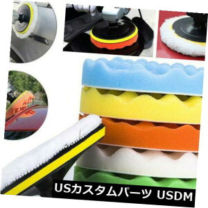 USbLp[c 9pbN7C`|bVOX|WbNXotpbhRpEhJ[|bV[h 9 Pack 7 INCH Polishing Sponge Waxing Buffing Pad Compound Car Polisher Drill