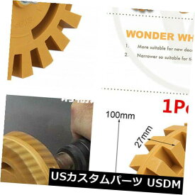 USメッキパーツ 4インチの車体ステッカーデカールリムーバーツールソフトラバー消しゴムホイール研磨キット 4inch Car Body Sticker Decal Remover Tool Soft Rubber Eraser Wheel Polishing Kit