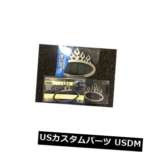 USbLp[c ڒ܃fJ[̃tH[hI[ot[g߃XeBbNXeX| Ford Oval Flame Trim Bully Stick On Adhesive Decal Polished Stainless Steel