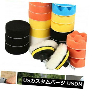 USbLp[c 31 xJ[|bVO|bVObNXotpbhX|W+hA_v^[ 31 x Car Polishing Polishing Waxing Buffing Pads Sponge + Drill Adapter