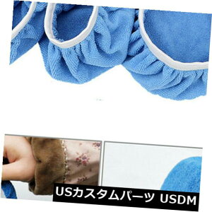 USbLp[c 5s[Xu[7-8C`}CNt@Co[ԌbNX|bV[{lbgotpbh}bg 5Pcs Blue 7-8 Inch Microfiber Car Polishing Wax Polisher Bonnet Buffing Pads Mat