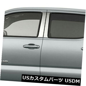 USbLp[c 2016-2019g^^R}N[Lu4s[X̃N[s[|XgJo[ Chrome Pillar Post Covers for 2016-2019 Toyota Tacoma Crew Cab 4 Pieces