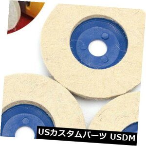 USbLp[c ϋv̂3100 mm 4 ''E[otAOOC_[zC[tFgfBXNpbh Durable 3Pcs 100mm 4'' Wool Buffing Angle Grinder Wheel Felt Polishing Disc Pad