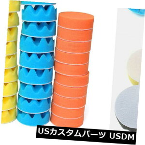 USbLp[c 503 "ԃ|bV[}VpbNXotpbhLbgX|WtH[ 50Pcs 3" Polishing Waxing Buffing Pad Kit Sponge Foam for Car Polisher Machine