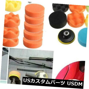 USbLp[c 19PCS 3 "C`80mmX|WottbgpbhLbgZbgJ[|bV[pNew 19PCS 3" Inch 80mm Sponge Buff flat Polishing Pad Kit Set For Car Polisher New
