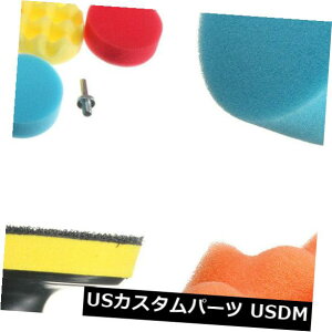 USbLp[c 1980 mmpbhX|WotpbhM10hA_v^[ 19Pcs 80mm High Gross Polishing Pad Sponge Buff Pads M10 Polishing Drill Adapter