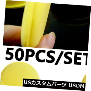US���b�L�p�[�c 50pcs�J�[���b�N�X�|���b�V���X�|���W�p�b�h���E���h�P�A�c�[���o�t�����|���E���^���t�H�[�� 50pcs Car Waxing Polishing Sponge Pad Round Care Tool Buffing Polyurethane Foam �y���s�A���i�z