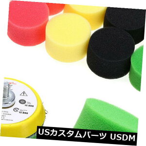 USbLp[c 16x 2 "C@̃|bV[Ԃ̎M6X1̂߂ɒuC`̕Ȗotpbh 16x 2" Inch Flat Polishing Buff Pad Set For Air Sander Polisher Car Thread M6X1