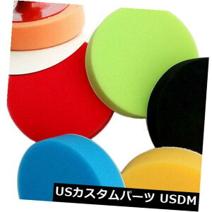 USbLp[c 5xjo[T5C`tbgX|WototpbhpbhLbgԃ|bV[ 5x Universal 5" Flat Sponge Buff Buffing Pad Polishing Pad Kit Car Polisher New