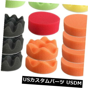 USbLp[c otpbh+hA_v^[M10pbhԌ@p1980 mm 19Pcs 80mm Gross Polishing For Buff Pad +Drill Adapter-M10 Pads For Car Polisher
