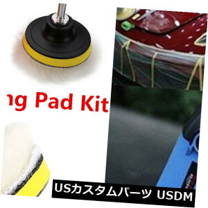 USメッキパーツ 7 PCS 3インチバフ研磨パッドワックスポリッシャーカースレッドドリル研磨スポンジパッドキット 7 PCS 3 Inch Buffing Pads Wax Polisher Car Thread Drill Polishing Sponge Pad Kit