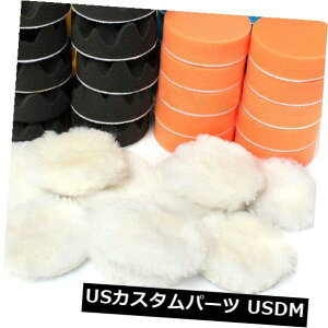 US���b�L�p�[�c 50��3 80 mm�����o�t�o�b�t�@�[���b�N�X�X�|���W�p�b�h�L�b�g�ԃ|���b�V���[�p 50Pcs 3 80mm Polishing Buffing Buffer Waxing Sponge Pad Kits For Car Polisher �y���s�A���i�z