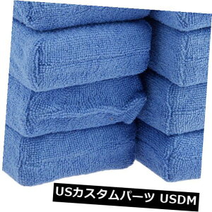 USbLp[c i8PCSj}CNt@Co[AvP[^[X|WpbhJ[EHbVbNX|bVfBe[-u[ (8PCS) Microfiber Applicator Sponge Pads Car Wash Wax Polish Detailing - Blue