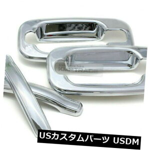 US���b�L�p�[�c GMC 2000-06���[�R���p�N���[���h�A�L���b�`���[���f�B���O�g�����J�o�[�p�b�Z���W���[�L�[�z�[���Ȃ� Chrome Door Catch Molding Trim Cover w/o Passenger Keyhole for GMC 2000-06 Yukon