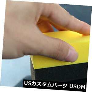 USbLp[c 2xԂ̃^C̃bNX|[h̍̐̃X|W̐܂̃uVpbh̕ti 2x Car Tire Waxing Polish Compound Washing Sponge Cleaner Brush Pads Accessories