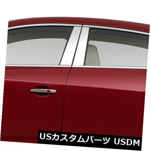 USbLp[c 2010-2016rCbNNXi4{j̒|XgJo[ Pillar Post Covers for 2010-2016 Buick LaCrosse (Stainless Steel 4pc)