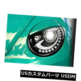 アイライン 塗装されていない怒っているタイプのヘッドライトは、2011年から2016年までのVWビートルのアイリス眉を眉毛にします UNPAINTED ANGRY TYPE HEADLIGHT BROWS EYELIDS EYEBROWS FOR VW BEETLE 2011-2016