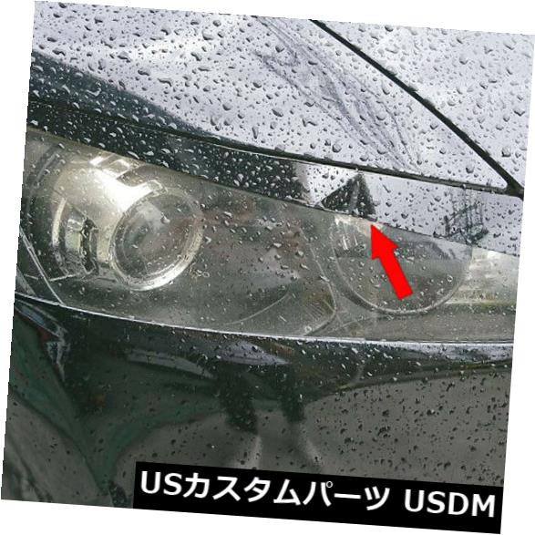 アイライン ホンダシビック8th 4DRフロントヘッドライト眉毛まぶたステッカー用塗装ブラック Painted Black FOR Honda Civic 8th 4DR Front Headlight Eyebrows Eyelids Stickers