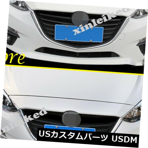 アイライン マツダ3アクセラ2014年-16クロームヘッドライト眉毛まぶたカバートリム装飾用2p 2p For Mazda 3 Axela  2014-16 Chrome Headlight Eyebrow Eyelids Cover Trim Decor | カスタムパーツ WORLD倉庫