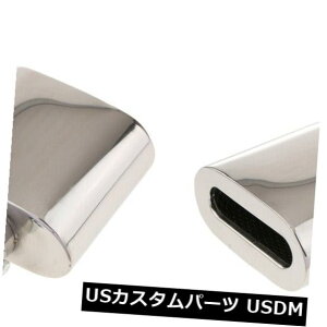 }t[Jb^[ 2J[GL][Xg}t[pCvTCT[`bvAEgbgXeXX`[Vo[ 2 Pieces Car Exhaust Muffler Pipe Silencer Tip Outlet Stainless Steel Silver