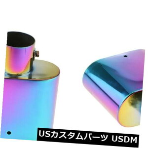マフラーカッター 2個の車の排気マフラーパイプサイレンサーチップアウトレットステンレススチール 2 Pieces Car Exhaust Muffler Pipe Silencer Tip Outlet Stainless Steel