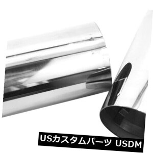 }t[Jb^[ 2pbNJ[GL][Xge[X[g}t[`bvpCvNEh2.8C`Vo[ 2 Pack Car Exhaust Tail Throat Muffler Tip Pipe Chrome Round 2.8-inch Silver