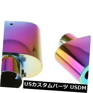 }t[Jb^[ 2PCSJ[GL][Xg}t[e[pCv`bve[pCvJt65x5.7x2.8C` 2PCS Car Exhaust Muffler Tail Pipe Tip Tailpipe Colorful 65x5.7x2.8 Inch