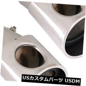 }t[Jb^[ 2PCSԂ̎XeX|Ԃ̌㕔rCǂ̔̃}t[̐[76mm 2PCS Car Auto Stainless Steel Car Rear Exhaust Pipe Tail Muffler Tip 76mm