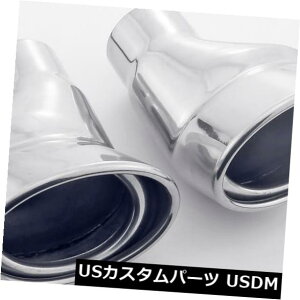 }t[Jb^[ 2 "Cbg[hGbWxgGL][XgqgI[oAEgbgVOEH[XeXX`[ 2" Inlet Rolled Edge Bent Exhaust Tips Oval Outlet Single Wall Stainless S