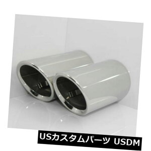 }t[Jb^[ tHNX[QCC 2013 VW CC̃yA`[GL][Xg}t[`bvqgpCv A Pair Chome Exhaust Muffler Tip Tips Pipes for Volkswagen CC 2013 VW CC