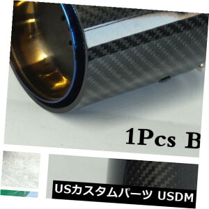 }t[Jb^[ BMW M2-M6 X5M X6Mp1X 70MMu[X^CAJ[{t@Co[rC`bv 1X 70MM Blue Style Real Carbon Fiber Glossy Exhaust tip For BWM M2-M6 X5M X6M