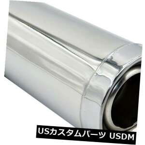 }t[Jb^[ 63mmԂ̔rCǃ}t[e[`bvTCT[XeX|158mmVo[ 63mm Car Exhaust Pipe Muffler Tail Tip Silencer Stainless Steel 158mm Silver