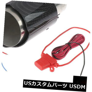 マフラーカッター 35-63MM IN-92MM OUTユニバーサルカーエキゾーストマフラーチップパイプブルーLED Li HF 35-63MM IN-92MM OUT Universal Car Exhaust Muffler Tip Pipe with Blue LED Li HF