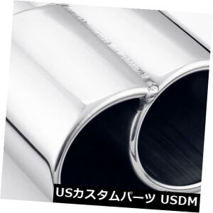 }t[Jb^[ 2.5 "̂܂Ȑ،̑ȉ~`̏oɂē]ꂽ[̔rC̐[304̃XeX| 2.5" Inlet Straight Cut Oval Outlet Rolled Edge Exhaust Tip 304 Stainless Steel