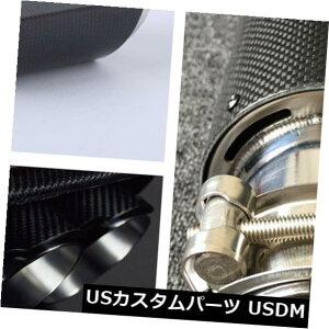 �}�t���[�J�b�^�[ ��63mm-89mm�̌���̂��߂̎����̃J�[�{���@�ێ���SUV�̔r�C�ǂ̃}�t���[�̒[�̐�[ Real Carbon Fiber Auto SUV Exhaust Pipe Muffler End Tips For Car 63mm-89mm Gloss �y���s�A���i�z