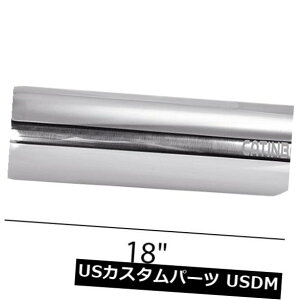 }t[Jb^[ XeX|rCpCvAOJbg3 "Cbg4"AEgbg18 "O-Vo[ Stainless Steel Exhaust Tip Pipe Angle Cut 3" Inlet 4" Outlet 18" Long -Silver