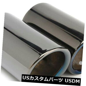 }t[Jb^[ BMW E90 E92 325i 328i 3V[Y06-10p2xe[GL][XgpCv`^ubN 2x Tail Exhaust Tip Pipes Titanium Black For BMW E90 E92 325 328i 3 Series 06-10