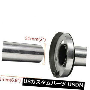 }t[Jb^[ 2XCT[g[ouXeXX`[EhGL][Xg`bvTCT[}t[4.5 " 2X Insert Removable Stainless Steel Round Exhaust Tip Silencer Muffler 4.5"