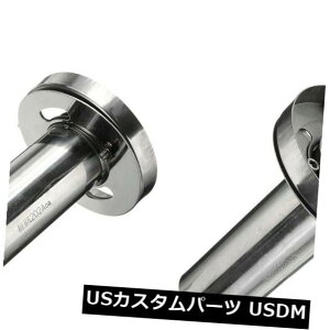 マフラーカッター 2PCS 4.5 "ラウンドチップユニバーサルエキゾーストマフラー調整可能取り外し可能サイレンサー 2PCS 4.5" ROUND Tip Universial Exhaust Muffler Adjustable Removable Silencer