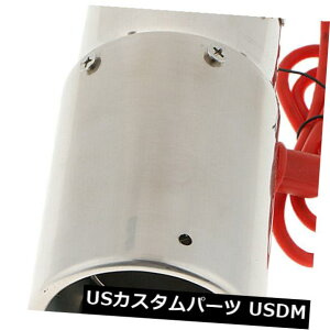 }t[Jb^[ Ԃ̎ԗrC}t[e[pCvԌNgIȃqg Car Vehicle Exhaust Muffler Tail Pipe Red Light Chrome Trim Decorative Tip