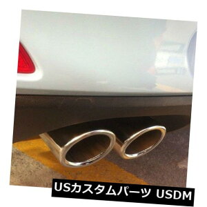 }t[Jb^[ VW Beetle 2012 2013p2̃XeX|̐VN[GL][Xg}t[`bvpCv 2Pcs Stainless Steel New Chrome Exhaust Muffler Tip Pipe For VW Beetle 2012 2013