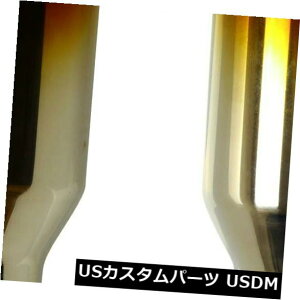 �}�t���[�J�b�^�[ 2X 2.5 In 3.5 Out�X�e�����X�|���b�V���u���[�o�[���g�G�L�]�[�X�g�`�b�v�p�C�v�V���O���X�����g 2X 2.5 In 3.5 Out Stainless Polished Blue Burnt Exhaust Tip Pipe Single Slant �y���s�A���i�z
