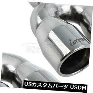 �}�t���[�J�b�^�[ 2��304SS�|�[�����h��f���A���G�L�]�[�X�g�`�b�v�p�C�v��d�ǌX��2.5 ID 3 OD 9.5L 2pcs 304SS Polish Dual Exhaust Tip Pipe Double Wall Slant 2.5ID 3OD 9.5L �y���s�A���i�z